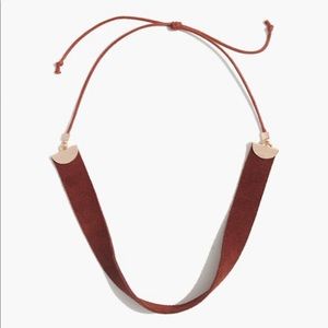 Madewell suede black choker